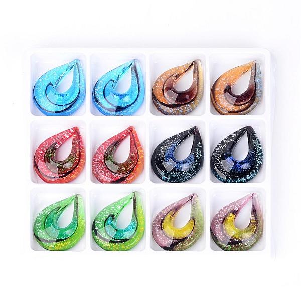 PandaHall Handmade Lampwork Pendants, teardrop, Mixed Color, 50x38x11mm, Hole: 27x12mm, 12pcs/box Lampwork Teardrop Multicolor
PandaHall Handmade Lampwork Pendants, teardrop, Mixed Color, 50x38x11mm, Hole: 27x12mm, 12pcs/box Lampwork Teardrop Multicolor