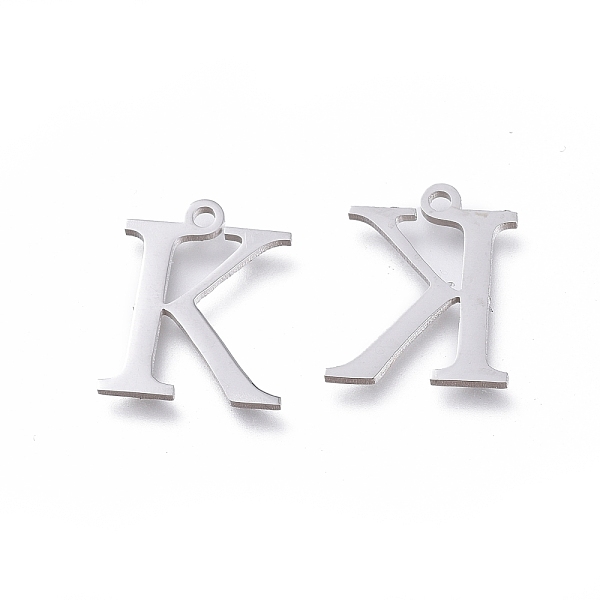 PandaHall 304 Stainless Steel Charms, Greek Alphabet, Stainless Steel Color, Letter.K, 13.8x11.2x1mm, Hole: 1.2mm 304 Stainless Steel Letter...
PandaHall 304 Stainless Steel Charms, Greek Alphabet, Stainless Steel Color, Letter.K, 13.8x11.2x1mm, Hole: 1.2mm 304 Stainless Steel Letter...