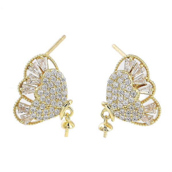 PandaHall 925 Sterling Silver with Cubic Zirconia Stud Earrings Findings, Butterfly, Real 18K Gold Plated, 14x11mm, Pin: 0.6mm Sterling...
PandaHall 925 Sterling Silver with Cubic Zirconia Stud Earrings Findings, Butterfly, Real 18K Gold Plated, 14x11mm, Pin: 0.6mm Sterling...