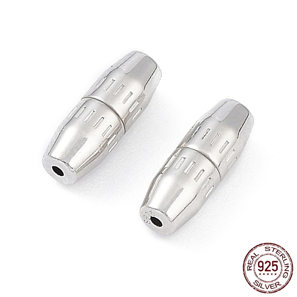 PandaHall Rhodium Plated 925 Sterling Silver Screw Clasps, Twist Clasps, Column, Platinum, 11x4mm, Hole: 1mm Sterling Silver
PandaHall Rhodium Plated 925 Sterling Silver Screw Clasps, Twist Clasps, Column, Platinum, 11x4mm, Hole: 1mm Sterling Silver