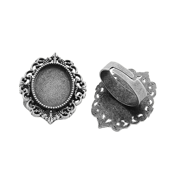 PandaHall Vintage Adjustable Iron Finger Ring Components Alloy Cabochon Bezel Settings, Cadmium Free & Lead Free, Antique Silver, 17x5mm...
PandaHall Vintage Adjustable Iron Finger Ring Components Alloy Cabochon Bezel Settings, Cadmium Free & Lead Free, Antique Silver, 17x5mm...