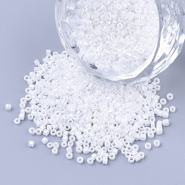 PandaHall Glass Cylinder Beads, Seed Beads, Ceylon, Round Hole, White, 1.5~2x1~2mm, Hole: 0.8mm, about 8000pcs/bag, about 85~95g/bag Glass...
PandaHall Glass Cylinder Beads, Seed Beads, Ceylon, Round Hole, White, 1.5~2x1~2mm, Hole: 0.8mm, about 8000pcs/bag, about 85~95g/bag Glass...