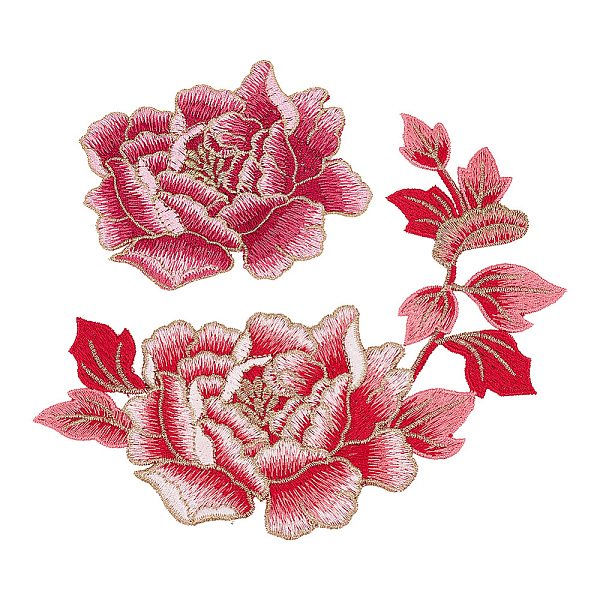 PandaHall 2Pcs 2 Style Peony Polyester Embroidery Sew on Clothing Patches, Flower Applique, Sewing Craft Decoration, Cerise..., Red
PandaHall 2Pcs 2 Style Peony Polyester Embroidery Sew on Clothing Patches, Flower Applique, Sewing Craft Decoration, Cerise..., Red