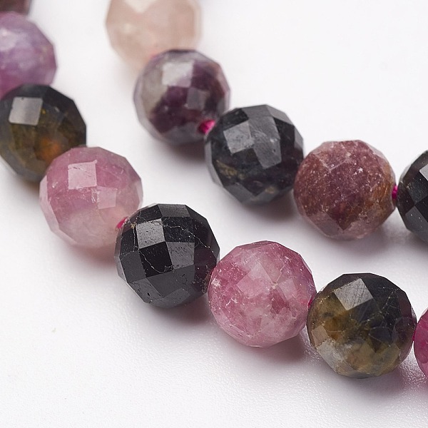 PandaHall Natural Tourmaline Bead Strands, Faceted, Round, 6mm, Hole: 1mm, about 64pcs/strand, 15.5 inch Tourmaline Round
PandaHall Natural Tourmaline Bead Strands, Faceted, Round, 6mm, Hole: 1mm, about 64pcs/strand, 15.5 inch Tourmaline Round