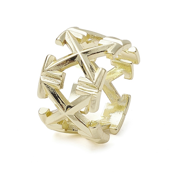 PandaHall Rack Plating Brass Cuff Rings, Hollow Arrow, Real 18K Gold Plated, US Size 7 1/4(17.5mm) Brass Arrow
PandaHall Rack Plating Brass Cuff Rings, Hollow Arrow, Real 18K Gold Plated, US Size 7 1/4(17.5mm) Brass Arrow