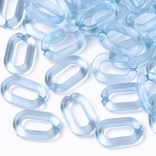 PandaHall Transparent Acrylic Linking Rings, Quick Link Connectors, For Jewelry Cable Chains Making, Oval, Light Sky Blue, 15x9x3mm, Inner...
PandaHall Transparent Acrylic Linking Rings, Quick Link Connectors, For Jewelry Cable Chains Making, Oval, Light Sky Blue, 15x9x3mm, Inner...
