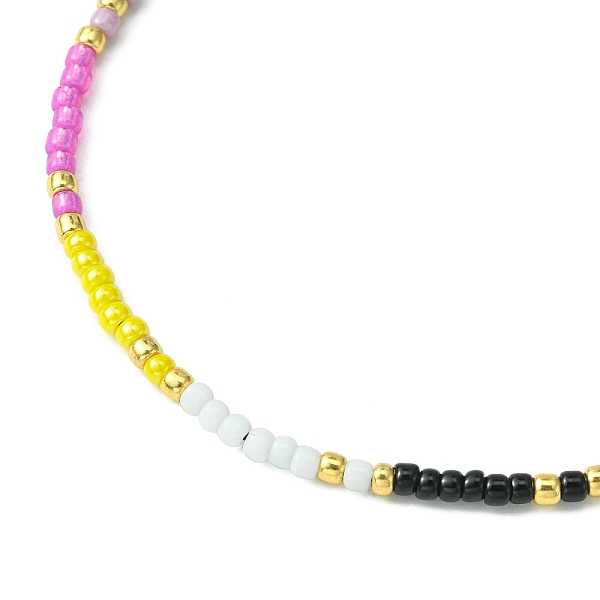 PandaHall Glass Seed Braided Bead Bracelet for Women, Colorful, Inner Diameter: 2-1/4~3-3/8 inch(5.6~8.7cm) Glass
PandaHall Glass Seed Braided Bead Bracelet for Women, Colorful, Inner Diameter: 2-1/4~3-3/8 inch(5.6~8.7cm) Glass