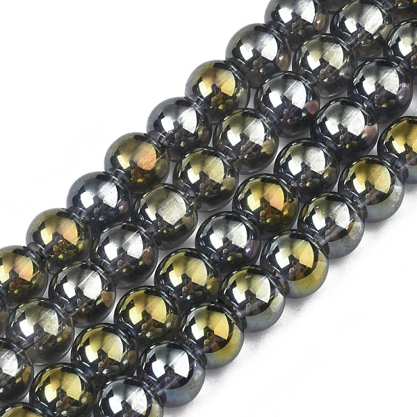 PandaHall Electroplate Glass Beads Strands, Rainbow Plated, Round, Aquamarine, 7.5x8.5mm, Hole: 1mm, about 104pcs/strand, 30.3 inch Glass..., Green
PandaHall Electroplate Glass Beads Strands, Rainbow Plated, Round, Aquamarine, 7.5x8.5mm, Hole: 1mm, about 104pcs/strand, 30.3 inch Glass..., Green