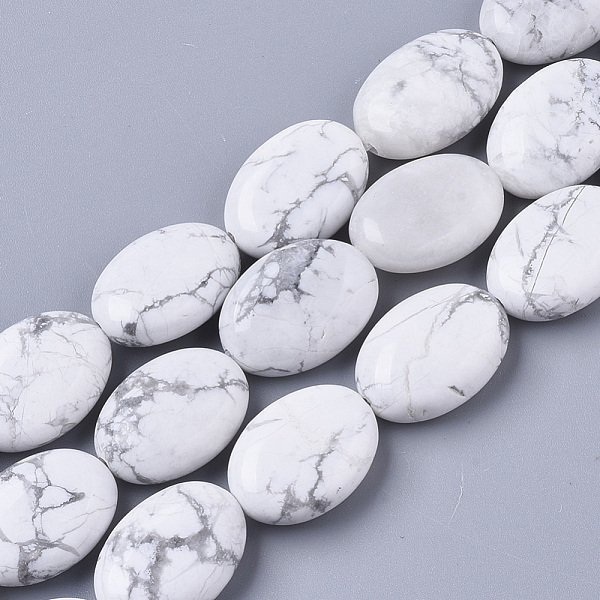 PandaHall Natural Howlite Beads Strands, Oval, 18x13.5x6~7mm, Hole: 1.2mm, about 20~22pcs/Strand, 15.55 inch(39.5 cm) Howlite Oval
PandaHall Natural Howlite Beads Strands, Oval, 18x13.5x6~7mm, Hole: 1.2mm, about 20~22pcs/Strand, 15.55 inch(39.5 cm) Howlite Oval