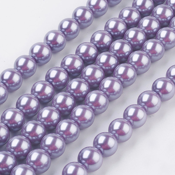 PandaHall Eco-Friendly Dyed Glass Pearl Round Beads Strands, Grade A, Cotton Cord Threaded, Violet, 10mm, Hole: 0.7~1.1mm, about..., Purple
PandaHall Eco-Friendly Dyed Glass Pearl Round Beads Strands, Grade A, Cotton Cord Threaded, Violet, 10mm, Hole: 0.7~1.1mm, about..., Purple
