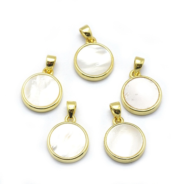 PandaHall Shell Pendants, with Golden Tone Brass Findings, Flat Round, Beige, 14x11.5x2.5mm, Hole: 3x3.5mm Shell Flat Round Yellow
PandaHall Shell Pendants, with Golden Tone Brass Findings, Flat Round, Beige, 14x11.5x2.5mm, Hole: 3x3.5mm Shell Flat Round Yellow