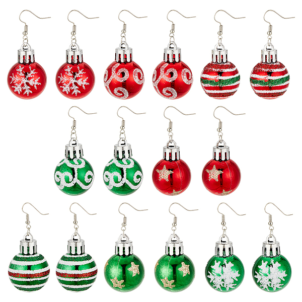 PandaHall ANATTASOUL 8 Pairs 8 Style Christmas Themed Resin Round Ball Dangle Earrings, Platinum Plated Iron Long Drop Earrings for Women..., Multicolor
PandaHall ANATTASOUL 8 Pairs 8 Style Christmas Themed Resin Round Ball Dangle Earrings, Platinum Plated Iron Long Drop Earrings for Women..., Multicolor