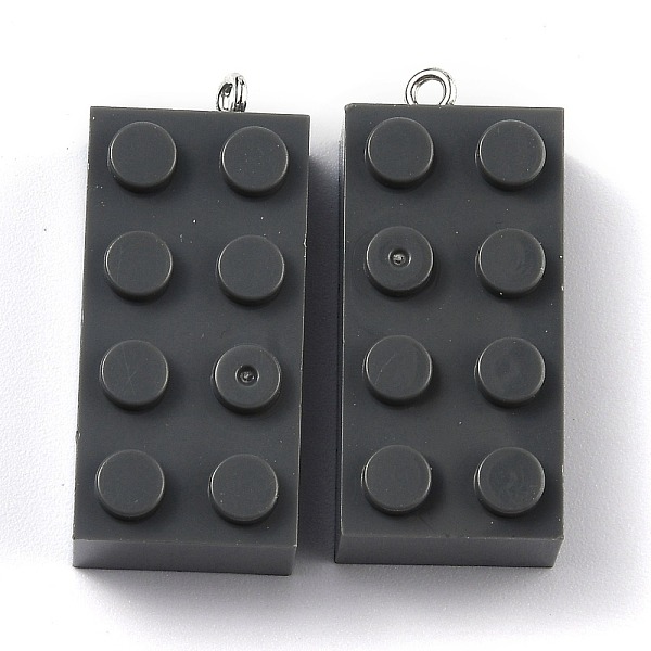 PandaHall Opaque Acrylic Pendants, with Platinum Iron Loop, Long Rectangle Building Block Charms, Gray, 36x16x11.5mm, Hole: 1.5mm...
PandaHall Opaque Acrylic Pendants, with Platinum Iron Loop, Long Rectangle Building Block Charms, Gray, 36x16x11.5mm, Hole: 1.5mm...