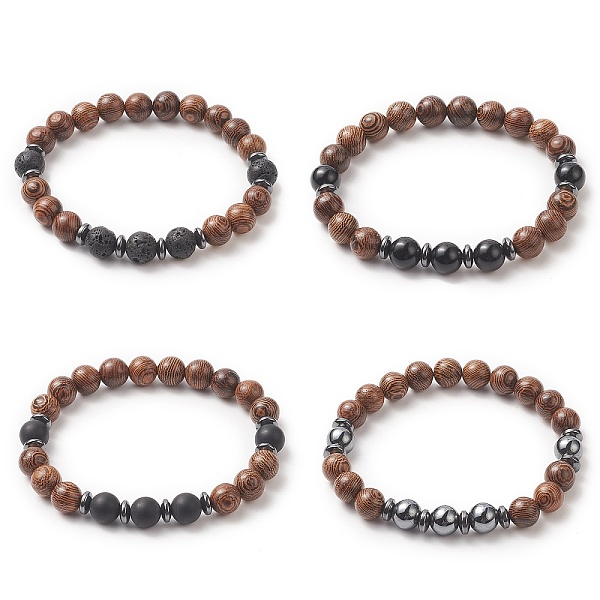 PandaHall Gemstone & Natural Rosewood Beaded Stretch Bracelet for Men Women, 3/8 inch(0.85cm), Inner Diameter: 2-1/8 inch(5.5cm) Mixed Stone
PandaHall Gemstone & Natural Rosewood Beaded Stretch Bracelet for Men Women, 3/8 inch(0.85cm), Inner Diameter: 2-1/8 inch(5.5cm) Mixed Stone