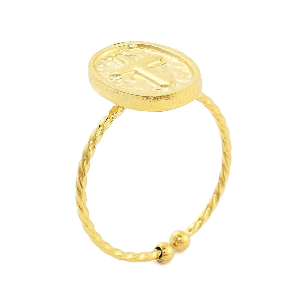 PandaHall Real 18K Gold Plated 304 Stainless Steel Open Cuff Rings for Women, Oval, Adjustable, oval: 14.5x10.7mm 304 Stainless Steel Oval
PandaHall Real 18K Gold Plated 304 Stainless Steel Open Cuff Rings for Women, Oval, Adjustable, oval: 14.5x10.7mm 304 Stainless Steel Oval