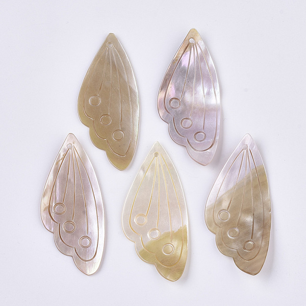 PandaHall Freshwater Shell Big Pendants, Wing, 64~66x28~29.5x1.5mm, Hole: 2mm Freshwater Shell Wing Brown
PandaHall Freshwater Shell Big Pendants, Wing, 64~66x28~29.5x1.5mm, Hole: 2mm Freshwater Shell Wing Brown