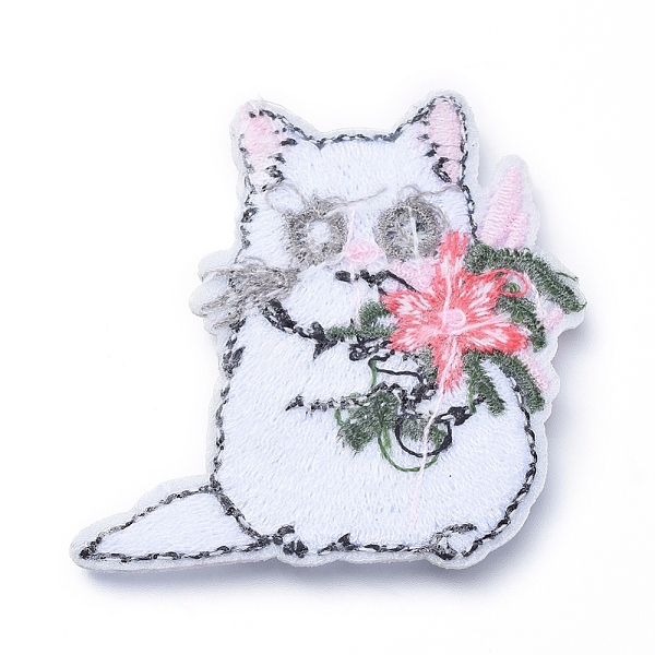PandaHall Computerized Embroidery Cloth Iron on/Sew on Patches, Costume Accessories, Appliques, Cat with Flower, Colorful, 48x47x2mm Cloth...
PandaHall Computerized Embroidery Cloth Iron on/Sew on Patches, Costume Accessories, Appliques, Cat with Flower, Colorful, 48x47x2mm Cloth...