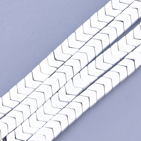 PandaHall Spray Painted Non-magnetic Synthetic Hematite Beads Strands, Arrow/Chevron, White, 5.5x6x2mm, Hole: 0.7mm, about 107pcs/strand...
PandaHall Spray Painted Non-magnetic Synthetic Hematite Beads Strands, Arrow/Chevron, White, 5.5x6x2mm, Hole: 0.7mm, about 107pcs/strand...