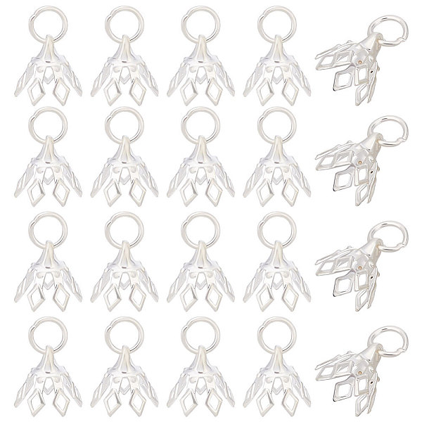 PandaHall HOBBIESAY 60pcs Brass Filigree Bead Cap Bails 8x8mm Plated Metal Bell Bead End Charm Cap 7-Petal Floral Silver Filigree Prong...
PandaHall HOBBIESAY 60pcs Brass Filigree Bead Cap Bails 8x8mm Plated Metal Bell Bead End Charm Cap 7-Petal Floral Silver Filigree Prong...