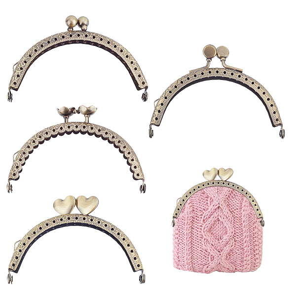 PandaHall 8Pcs 4 Style Iron Purse Frames, for Bag Sewing Craft Tailor Sewer, Antique Bronze, 56~61x85x11mm, 2pcs/style Iron
PandaHall 8Pcs 4 Style Iron Purse Frames, for Bag Sewing Craft Tailor Sewer, Antique Bronze, 56~61x85x11mm, 2pcs/style Iron