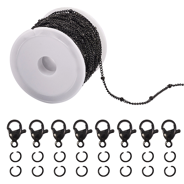 PandaHall DIY Chain Necklace Bracelet Making Kit, Including 304 Stainless Steel Satellite Chains & Clasps & Jump Rings, Electrophoresis...
PandaHall DIY Chain Necklace Bracelet Making Kit, Including 304 Stainless Steel Satellite Chains & Clasps & Jump Rings, Electrophoresis...