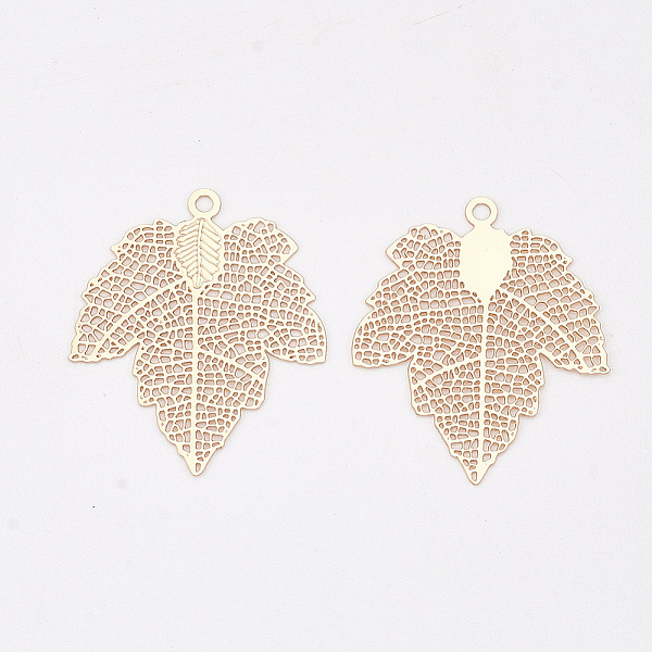 PandaHall Autumn Theme Brass Pendants, Etched Metal Embellishments, Long-Lasting Plated, Maple Leaf, Light Gold, 30x25x0.4mm, Hole: 1.6mm...
PandaHall Autumn Theme Brass Pendants, Etched Metal Embellishments, Long-Lasting Plated, Maple Leaf, Light Gold, 30x25x0.4mm, Hole: 1.6mm...
