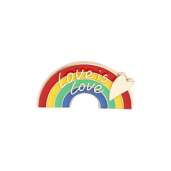 PandaHall Creative Zinc Alloy Brooches, Enamel Lapel Pin, with Iron Butterfly Clutches or Rubber Clutches, Rainbow with Word Love is Love...
PandaHall Creative Zinc Alloy Brooches, Enamel Lapel Pin, with Iron Butterfly Clutches or Rubber Clutches, Rainbow with Word Love is Love...