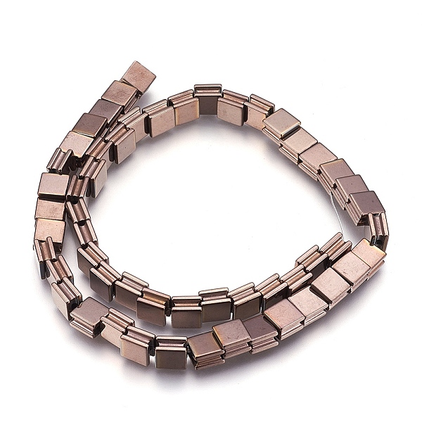 PandaHall Electroplate Non-magnetic Synthetic Hematite Bead Strands, Polished, Grooved, Square, Coffee Plated, 8x8x5mm, Hole: 1.5mm, about...
PandaHall Electroplate Non-magnetic Synthetic Hematite Bead Strands, Polished, Grooved, Square, Coffee Plated, 8x8x5mm, Hole: 1.5mm, about...
