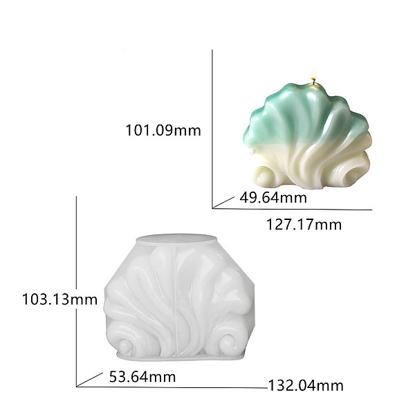 PandaHall DIY Silicone Candle Molds, for Candle Making, Shell Shape, White, 10.3x13.3x5.3cm Silicone Shell Shape White
PandaHall DIY Silicone Candle Molds, for Candle Making, Shell Shape, White, 10.3x13.3x5.3cm Silicone Shell Shape White