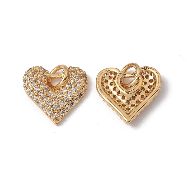 PandaHall Rack Plating Brass Charms, with Cubic Zirconia & Jump Ring, Heart Charm, Cadmium Free & Lead Free, Long-Lasting Plated, Real 18K..., Clear
PandaHall Rack Plating Brass Charms, with Cubic Zirconia & Jump Ring, Heart Charm, Cadmium Free & Lead Free, Long-Lasting Plated, Real 18K..., Clear