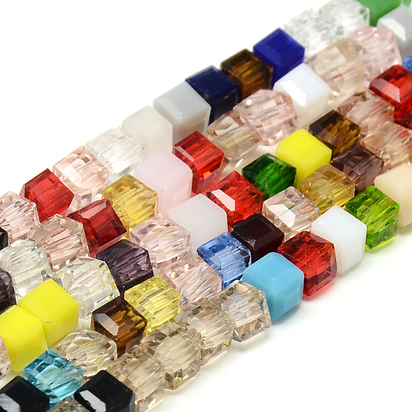 PandaHall Faceted Transparent Glass Cube Beads Strands, Mixed Color, 7~8x7~8x7~8mm, Hole: 1.5mm, about 100pcs/strand, 31.4 inch Glass Cube..., Multicolor
PandaHall Faceted Transparent Glass Cube Beads Strands, Mixed Color, 7~8x7~8x7~8mm, Hole: 1.5mm, about 100pcs/strand, 31.4 inch Glass Cube..., Multicolor