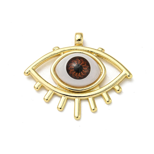 PandaHall Real 18K Gold Plated Brass Pendants, with Acrylic, Evil Eye Charms, Dark Orange, 26x31x7mm, Hole: 2.5mm Brass+Acrylic Evil Eye
PandaHall Real 18K Gold Plated Brass Pendants, with Acrylic, Evil Eye Charms, Dark Orange, 26x31x7mm, Hole: 2.5mm Brass+Acrylic Evil Eye
