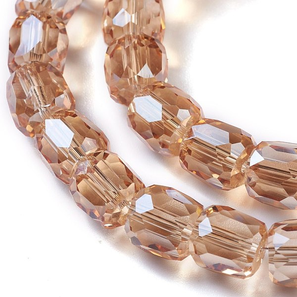 PandaHall Electroplate Glass Beads, Pearl Luster Plated, Faceted Barrel, Sandy Brown, 10x10mm, Hole: 1mm Glass Barrel
PandaHall Electroplate Glass Beads, Pearl Luster Plated, Faceted Barrel, Sandy Brown, 10x10mm, Hole: 1mm Glass Barrel
