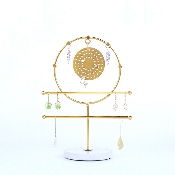 PandaHall Sun Iron Storage Jewelry Rack, Jewelry Display Holder with Round Marble Base, for Earrings, Necklaces, Bracelets, Golden...
PandaHall Sun Iron Storage Jewelry Rack, Jewelry Display Holder with Round Marble Base, for Earrings, Necklaces, Bracelets, Golden...