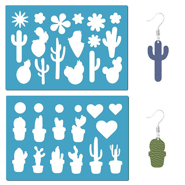 PandaHall Acrylic Earring Handwork Template, Card Leather Cutting Stencils, Deep Sky Blue, Cactus Pattern, 130x90x2mm, 2pcs/set Acrylic...
PandaHall Acrylic Earring Handwork Template, Card Leather Cutting Stencils, Deep Sky Blue, Cactus Pattern, 130x90x2mm, 2pcs/set Acrylic...