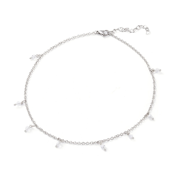 PandaHall Pendant Necklaces, with Faceted Glass Beads, 304 Stainless Steel Cable Chains, Lobster Claw Clasps and Heart Link Chains, Bicone..., White
PandaHall Pendant Necklaces, with Faceted Glass Beads, 304 Stainless Steel Cable Chains, Lobster Claw Clasps and Heart Link Chains, Bicone..., White