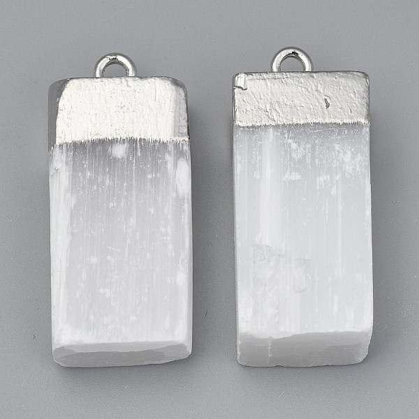 PandaHall Natural Selenite Pendant, with Iron Loops, Rectangle, Platinum, 34~35.5x14.5~17x9~10mm, Hole: 2.5mm Selenite Rectangle White
PandaHall Natural Selenite Pendant, with Iron Loops, Rectangle, Platinum, 34~35.5x14.5~17x9~10mm, Hole: 2.5mm Selenite Rectangle White