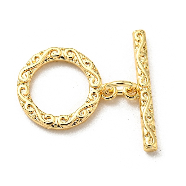 PandaHall Brass Toggle Clasps, Real 18K Gold Plated, 20mm long, Bar: 4x18x2mm, Ring: 14x12x2mm, Hole: 1.2mm Brass
PandaHall Brass Toggle Clasps, Real 18K Gold Plated, 20mm long, Bar: 4x18x2mm, Ring: 14x12x2mm, Hole: 1.2mm Brass