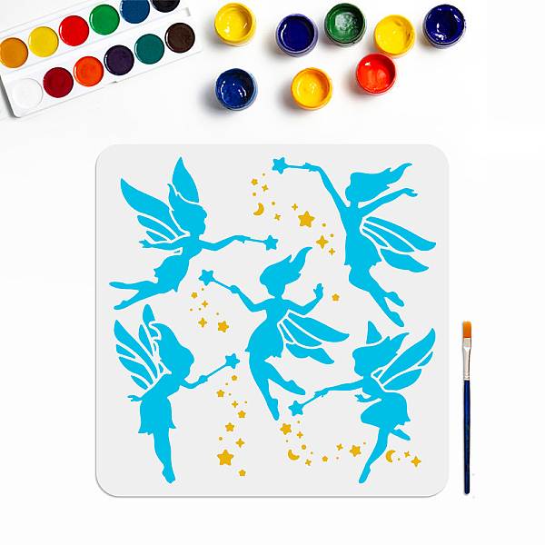 PandaHall MAYJOYDIY Fairy Stencils Angel Fairy Stencil Template Fairy with Wings 11.8×11.8inch with Paint Brush Reusable PET Plastic Drawing...
PandaHall MAYJOYDIY Fairy Stencils Angel Fairy Stencil Template Fairy with Wings 11.8×11.8inch with Paint Brush Reusable PET Plastic Drawing...