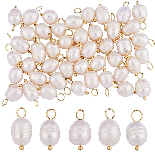 PandaHall Natural Cultured Freshwater Pearl Pendants, with Real 18K Gold Plated Brass Loops, Rice, Old Lace, 16.5~17mm, Hole: 3mm, about...
PandaHall Natural Cultured Freshwater Pearl Pendants, with Real 18K Gold Plated Brass Loops, Rice, Old Lace, 16.5~17mm, Hole: 3mm, about...