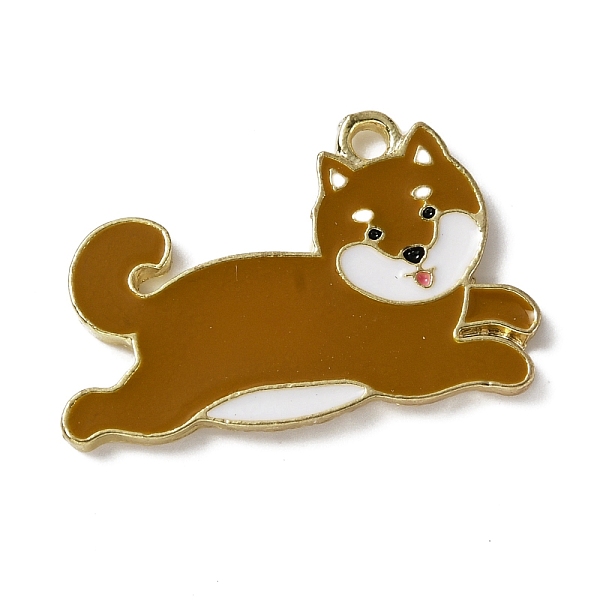 PandaHall Alloy Enamel Pendants, Light Gold, Dog, Sienna, 18x28x1.5mm, Hole: 2mm Alloy+Enamel Dog Brown 
PandaHall Alloy Enamel Pendants, Light Gold, Dog, Sienna, 18x28x1.5mm, Hole: 2mm Alloy+Enamel Dog Brown