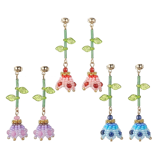 PandaHall 3 Pairs 3 Style Natural Agate & Malaysia Jade Dangle Stud Earrings, Glass Seed & Acrylic Flower of Life Long Drop Earrings, Mixed..., Multicolor
PandaHall 3 Pairs 3 Style Natural Agate & Malaysia Jade Dangle Stud Earrings, Glass Seed & Acrylic Flower of Life Long Drop Earrings, Mixed..., Multicolor