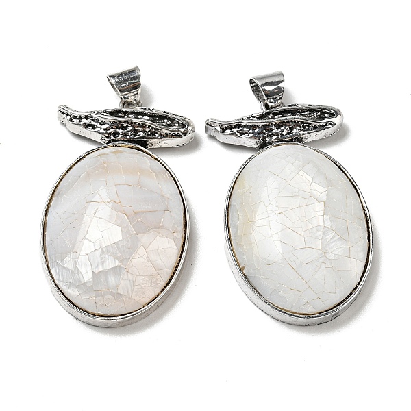 PandaHall Natural Freshwater Shell Big Pendants, Antique Silver Plated Alloy Oval Charms, White, 57x32x11.5mm, Hole: 7.5x6.5mm Freshwater...
PandaHall Natural Freshwater Shell Big Pendants, Antique Silver Plated Alloy Oval Charms, White, 57x32x11.5mm, Hole: 7.5x6.5mm Freshwater...