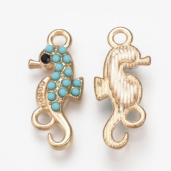 PandaHall Alloy Links connectors, with Rhinestone & Resin, Sea Horse, Colorful, Light Gold, 24.5x10x3.5mm, Hole: 2mm Alloy+Resin Sea Horse
PandaHall Alloy Links connectors, with Rhinestone & Resin, Sea Horse, Colorful, Light Gold, 24.5x10x3.5mm, Hole: 2mm Alloy+Resin Sea Horse