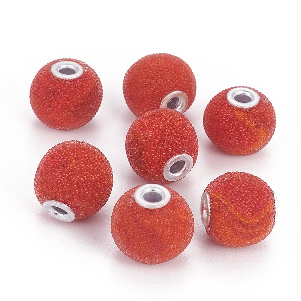PandaHall Resin Beads, with Silver Plasted Alloy Cores, Round, Red, 16x15mm, Hole: 3mm Resin Round Red
PandaHall Resin Beads, with Silver Plasted Alloy Cores, Round, Red, 16x15mm, Hole: 3mm Resin Round Red