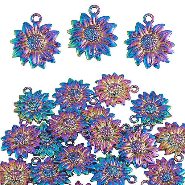 PandaHall 25Pcs Alloy Pendants, Cadmium Free & Lead Free, Flower, Rainbow Color, 21x19x2.5mm, Hole: 1.8mm Alloy Flower
PandaHall 25Pcs Alloy Pendants, Cadmium Free & Lead Free, Flower, Rainbow Color, 21x19x2.5mm, Hole: 1.8mm Alloy Flower