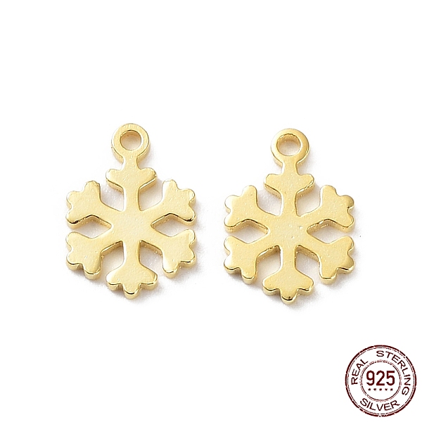 PandaHall 925 Sterling Silver Charms, Snowflake Charm, Real 18K Gold Plated, 8.5x6x0.8mm, Hole: 0.9mm Sterling Silver Snowflake
PandaHall 925 Sterling Silver Charms, Snowflake Charm, Real 18K Gold Plated, 8.5x6x0.8mm, Hole: 0.9mm Sterling Silver Snowflake