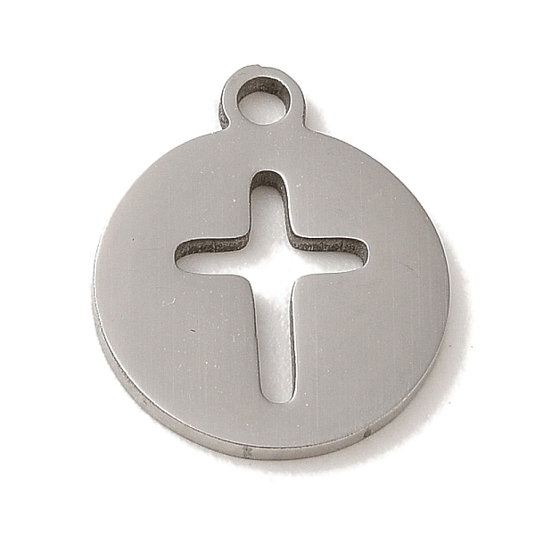 PandaHall 201 Stainless Steel Charms, Laser Cut, Flat Round with Cross Charm, Stainless Steel Color, 14x11.8x1mm, Hole: 1.6mm 201 Stainless...
PandaHall 201 Stainless Steel Charms, Laser Cut, Flat Round with Cross Charm, Stainless Steel Color, 14x11.8x1mm, Hole: 1.6mm 201 Stainless...