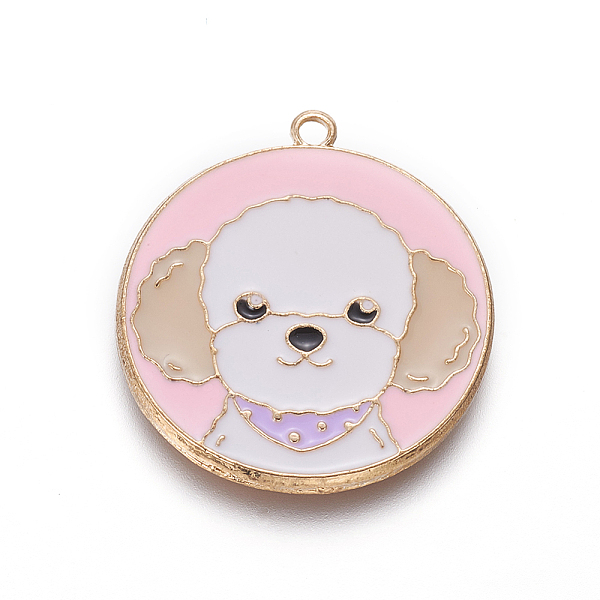 PandaHall Zinc Alloy Enamel Puppy Pendants, Flat Round with Maltese Dog, Light Gold, Pink, 28x25x1.5mm, Hole: 1.8mm Alloy+Enamel Flat Round...
PandaHall Zinc Alloy Enamel Puppy Pendants, Flat Round with Maltese Dog, Light Gold, Pink, 28x25x1.5mm, Hole: 1.8mm Alloy+Enamel Flat Round...