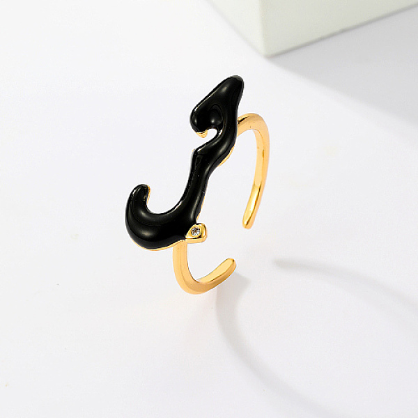 PandaHall Cloud Shape Real 18K Gold Plated Brass Micro Pave Cubic Zirconia Open Cuff Rings, with Enamel, Black, Inner Diameter: 16~18mm...
PandaHall Cloud Shape Real 18K Gold Plated Brass Micro Pave Cubic Zirconia Open Cuff Rings, with Enamel, Black, Inner Diameter: 16~18mm...